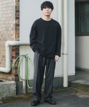 shiun(シウン) ONLINE STORE / COTTON FOOTBALL L/S TEE