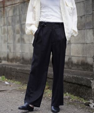 shiun(シウン) ONLINE STORE / LINEN BELTED PANTS