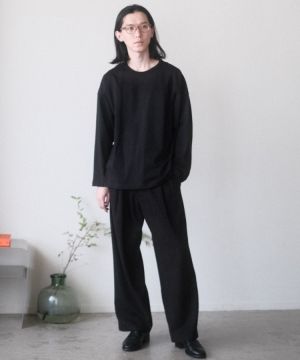 【完売品】shiun LINEN STRAIGHT TUCK TROUSERS shiun(シウン) ONLINE STORE / LINEN STRAIGHT TUCK TROUSERS