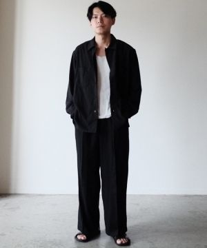 shiun(シウン) ONLINE STORE / LINEN STRAIGHT TUCK TROUSERS