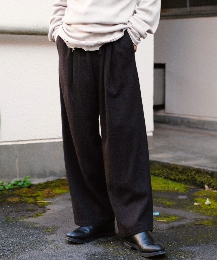 【完売品】Shiun HERRINGBONE EASY TROUSERS shiun(シウン) ONLINE STORE / HERRINGBONE EASY TROUSERS