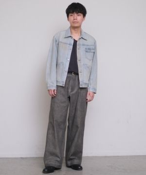 shiun FADED COTTON TROUSERS　xsサイズ shiun(シウン) ONLINE STORE / FADED COTTON TROUSERS