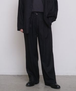 shiun COTTON LINEN BELTED PANTS Sサイズ　わむう shiun(シウン) ONLINE STORE / LINEN BELTED PANTS