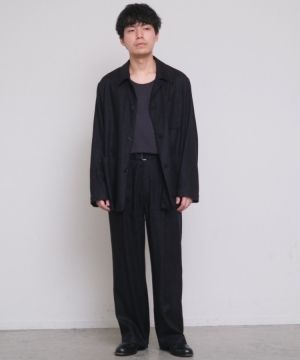 shiun(シウン) ONLINE STORE / LINEN OPEN COLLAR JACKET