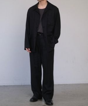 shiun(シウン) ONLINE STORE / LINEN OPEN COLLAR JACKET