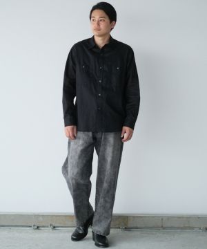 【美品】shiun LINEN SHEER L/S SHIRTS shiun(シウン) ONLINE STORE / LINEN SHEER L/S SHIRTS