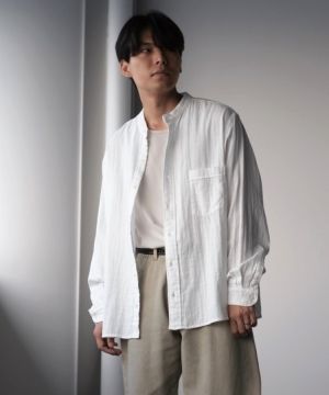 トップス shiun SLUB COTTON GAUZE SHIRT shiun(シウン) ONLINE STORE / SLUB COTTON GAUZE SHIRT