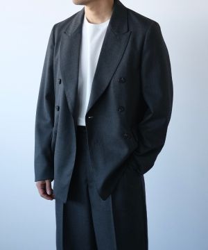 shiun DOUBLE BREASTED JACKET セットアップ　xs shiun DOUBLE BREASTED JACKET セットアップ xs shiun GARMENT DYE