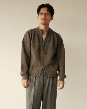 shiun(シウン) ONLINE STORE / ZIP KNIT CARDIGAN