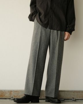 shiun TWEED STRAIGHT TROUSERS 【Mサイズ】 shiun(シウン) ONLINE STORE / TWEED STRAIGHT TROUSERS