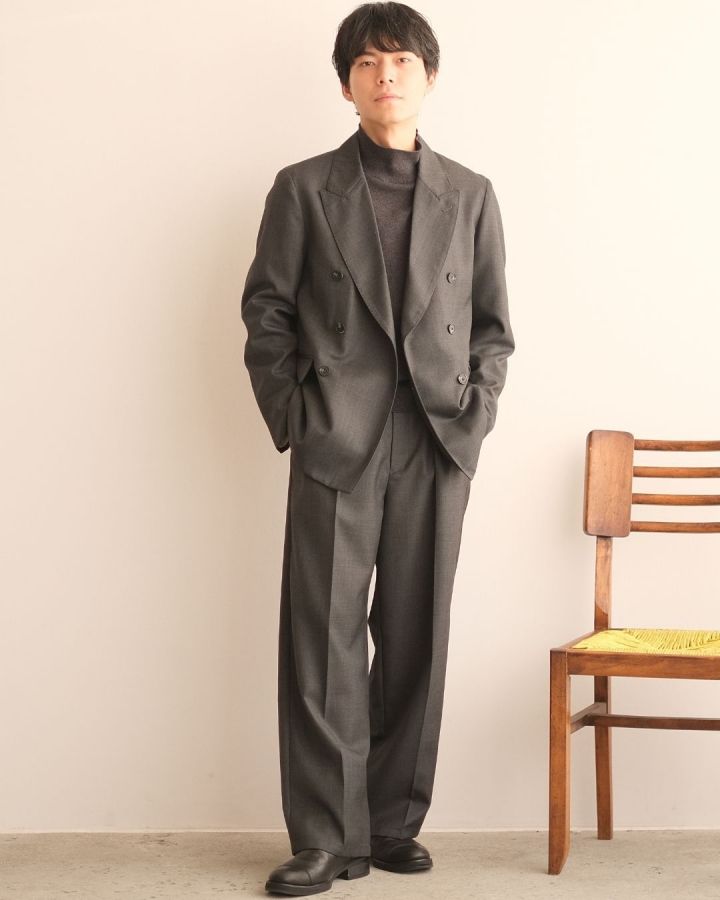 shiun DOUBLE BREASTED JACKET セットアップ　xs shiun(シウン) ONLINE STORE / DOUBLE BREASTED JACKET