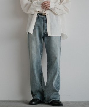 shiun(シウン) ONLINE STORE / FLARE SLUB DENIM PANTS