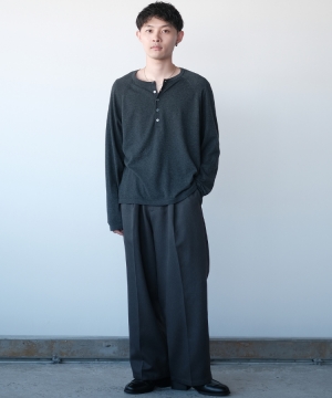 shiun(シウン) ONLINE STORE / T/C HENLEY NECK KNIT shiun(シウン) ONLINE STORE / T/C HENLEY NECK KNIT