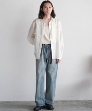 【新品・未使用】shiun FLARE SLUB DENIM PANTS shiun(シウン) ONLINE STORE / FLARE SLUB DENIM PANTS