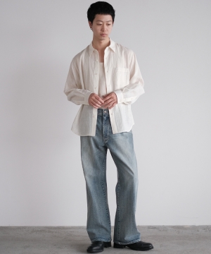 shiun(シウン) ONLINE STORE / FLARE SLUB DENIM PANTS