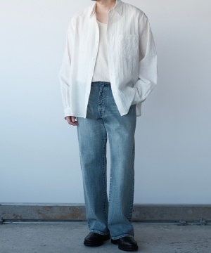 shiun(シウン) ONLINE STORE / FLARE SLUB DENIM PANTS