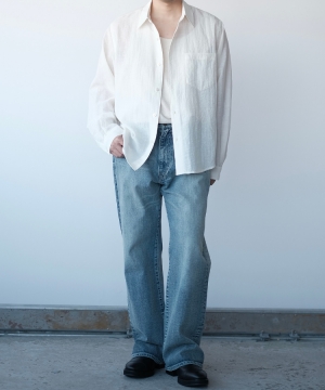 shiun FLARE SLUB DENIM PANTS Sサイズ shiun(シウン) ONLINE STORE / FLARE SLUB DENIM PANTS