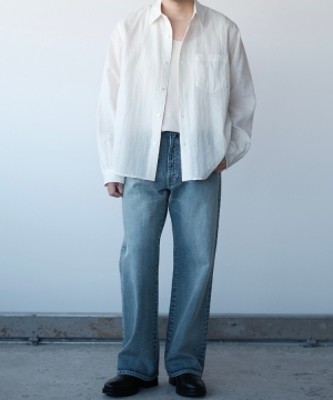 shiun(シウン) ONLINE STORE / FLARE SLUB DENIM PANTS shiun(シウン) ONLINE STORE / FLARE SLUB DENIM PANTS