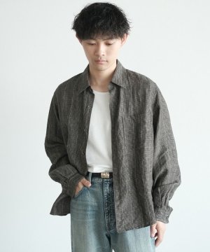 shiun(シウン) ONLINE STORE / MICRO CHECK LINEN SHIRT