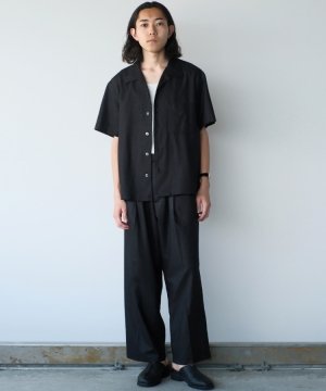 shiun(シウン) ONLINE STORE / CHINTZ LINEN OPEN COLLAR SHIRT
