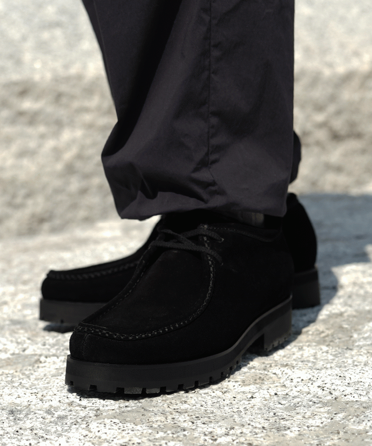 shiun BLACK SUEDE MOCCASIN Sサイズ shiun(シウン) ONLINE STORE / BLACK SUEDE MOCCASIN