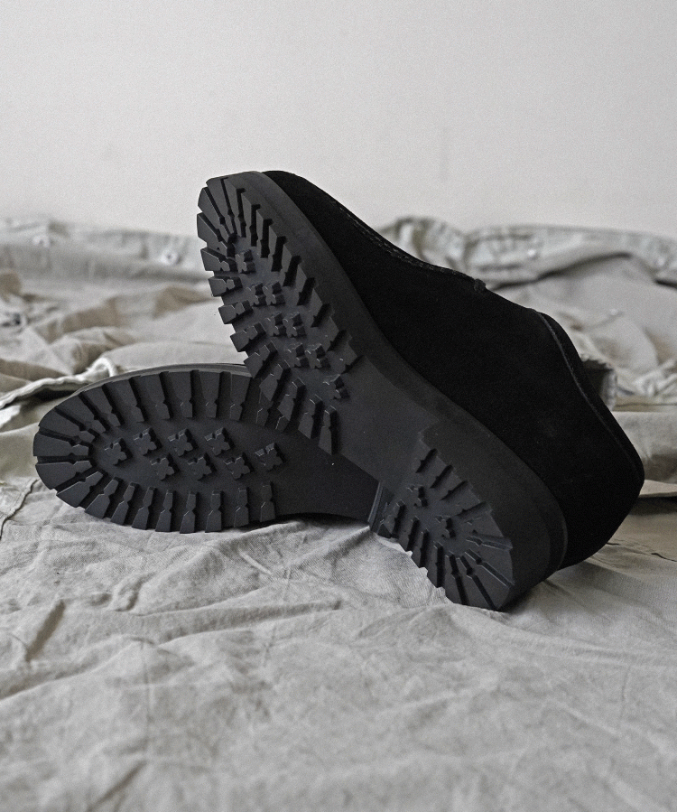 shiun(シウン) ONLINE STORE / BLACK SUEDE MOCCASIN(+6cm) shiun(シウン) ONLINE STORE / BLACK SUEDE MOCCASIN(+6cm)