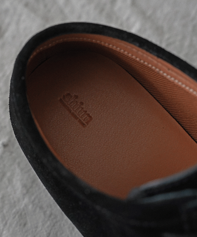 shiun(シウン) ONLINE STORE / BLACK SUEDE MOCCASIN shiun(シウン) ONLINE STORE / BLACK SUEDE MOCCASIN