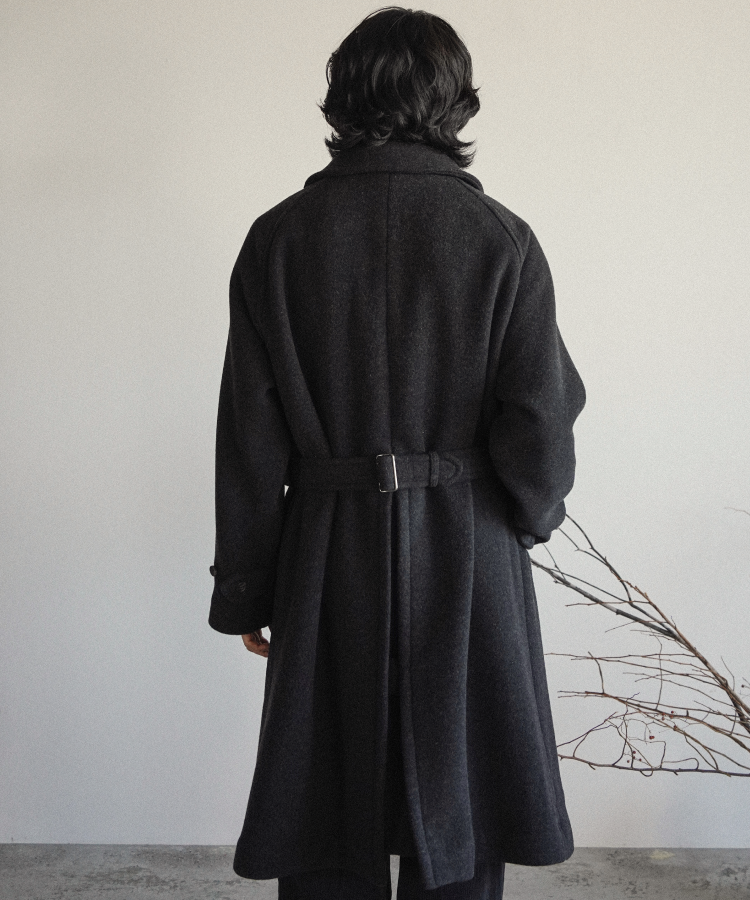 ジャケット・アウター Shiun TIELOCKEN MELTON COAT CHARCOAL S shiun(シウン) ONLINE STORE / TIELOCKEN MELTON COAT