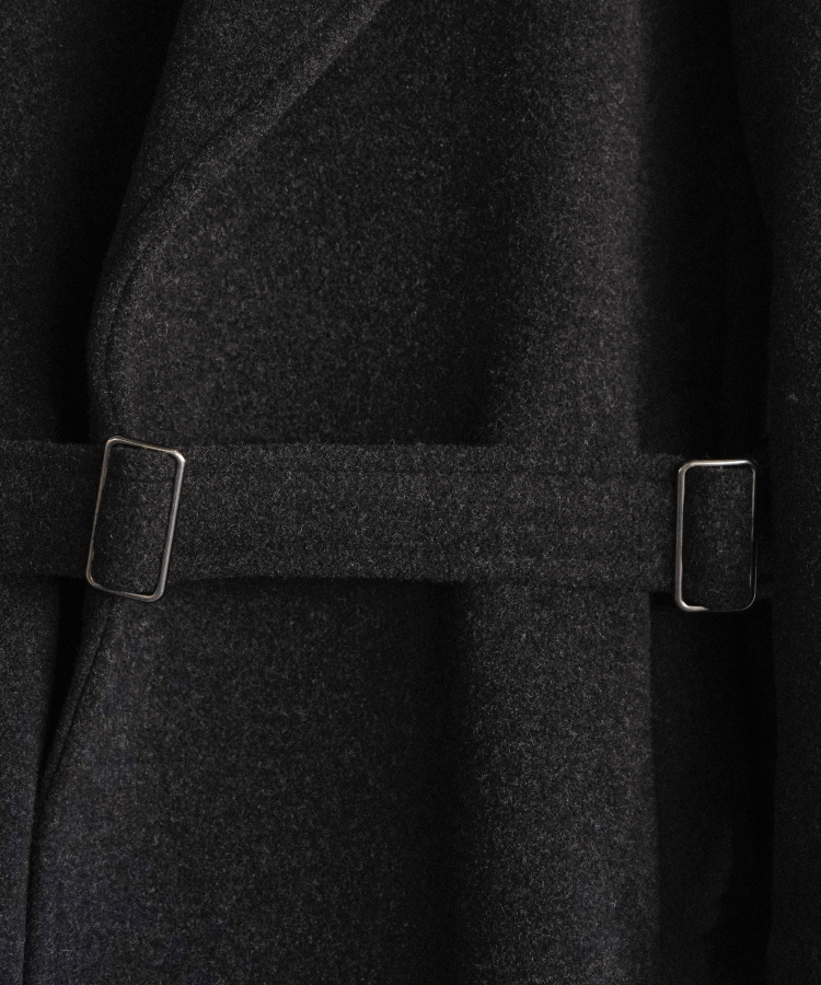ジャケット・アウター Shiun TIELOCKEN MELTON COAT CHARCOAL S shiun(シウン) ONLINE STORE / TIELOCKEN MELTON COAT