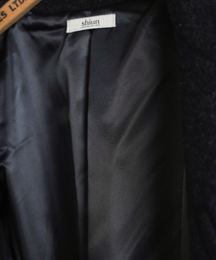 ジャケット・アウター Shiun TIELOCKEN MELTON COAT CHARCOAL S shiun(シウン) ONLINE STORE / TIELOCKEN MELTON COAT