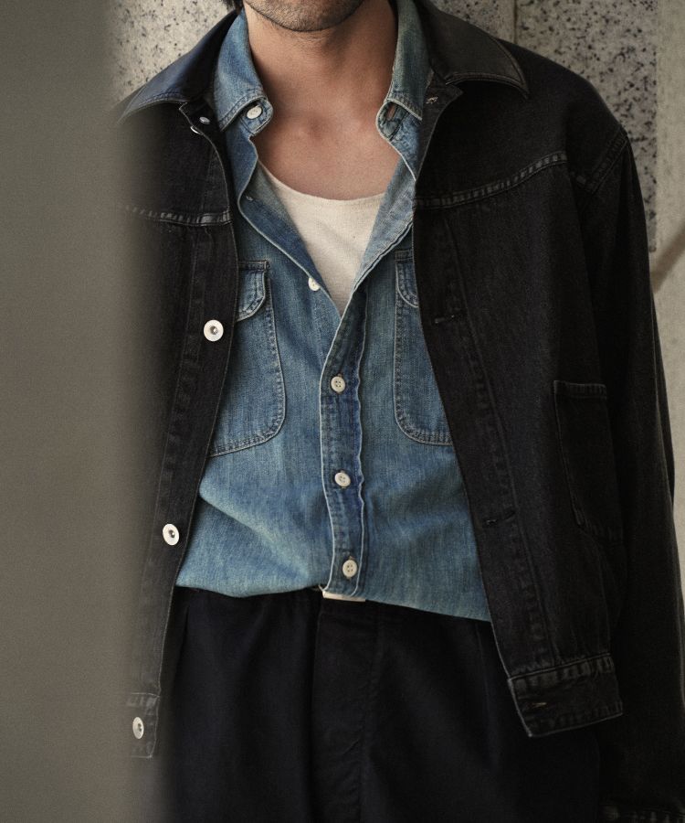 【週末限定値下げ】shiun DENIM JACKET 新品Mサイズ shiun(シウン) ONLINE STORE / FADED DENIM JACKET