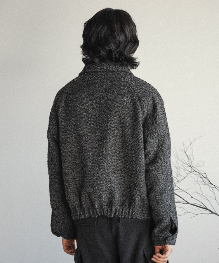 ジャケット・アウター TWEED CROPPED BLOUSON shiun shiun(シウン) ONLINE STORE / TWEED CROPPED BLOUSON