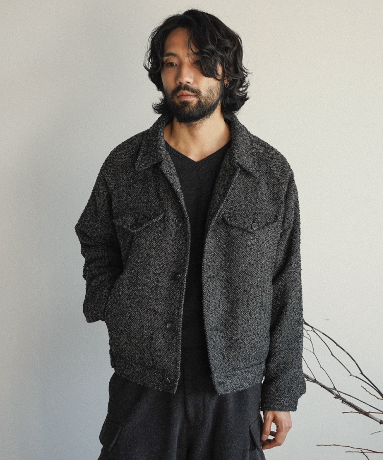 shiun(シウン) ONLINE STORE / TWEED CROPPED BLOUSON