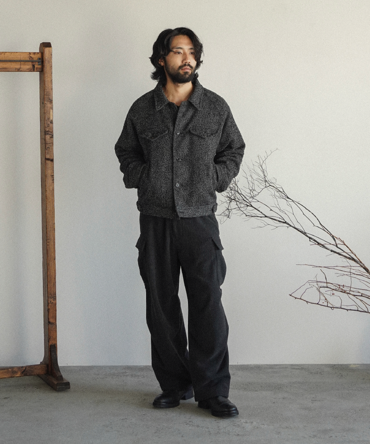 shiun(シウン) ONLINE STORE / TWEED CROPPED BLOUSON