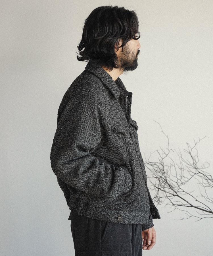 shiun(シウン) ONLINE STORE / TWEED CROPPED BLOUSON