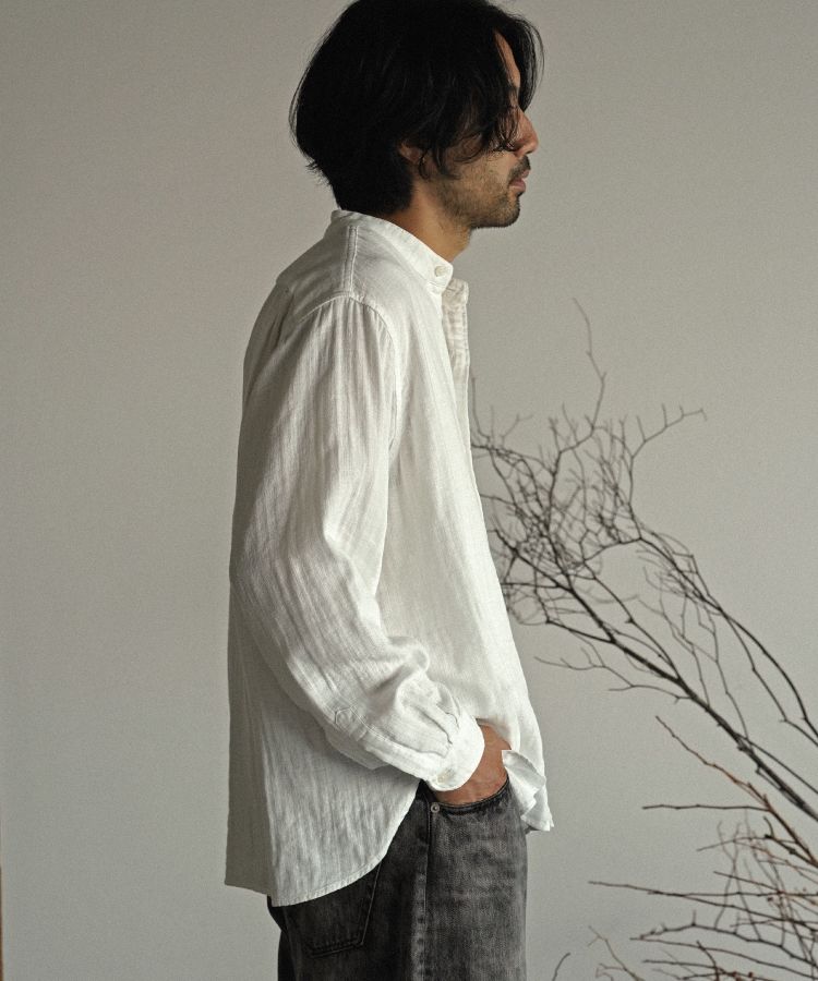 SLUB COTTON GAUZE SHIRT