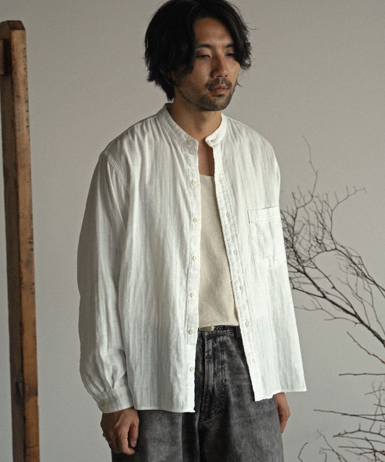 SLUB COTTON GAUZE SHIRT