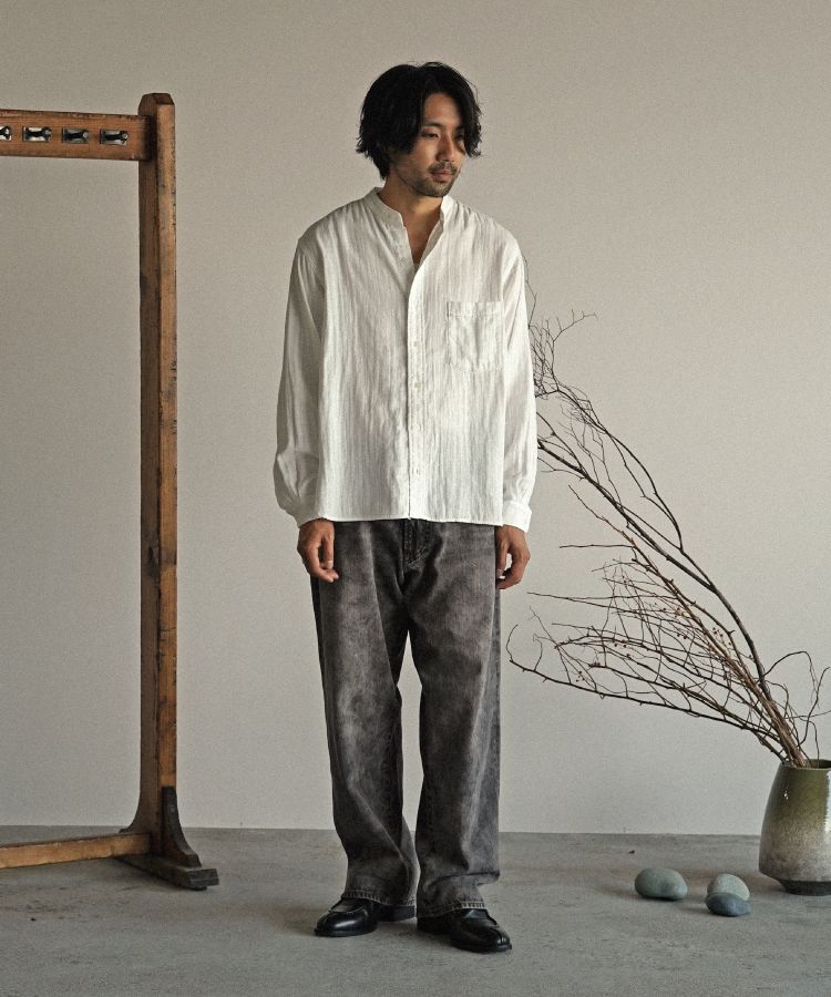 トップス shiun SLUB COTTON GAUZE SHIRT shiun(シウン) ONLINE STORE / SLUB COTTON GAUZE SHIRT