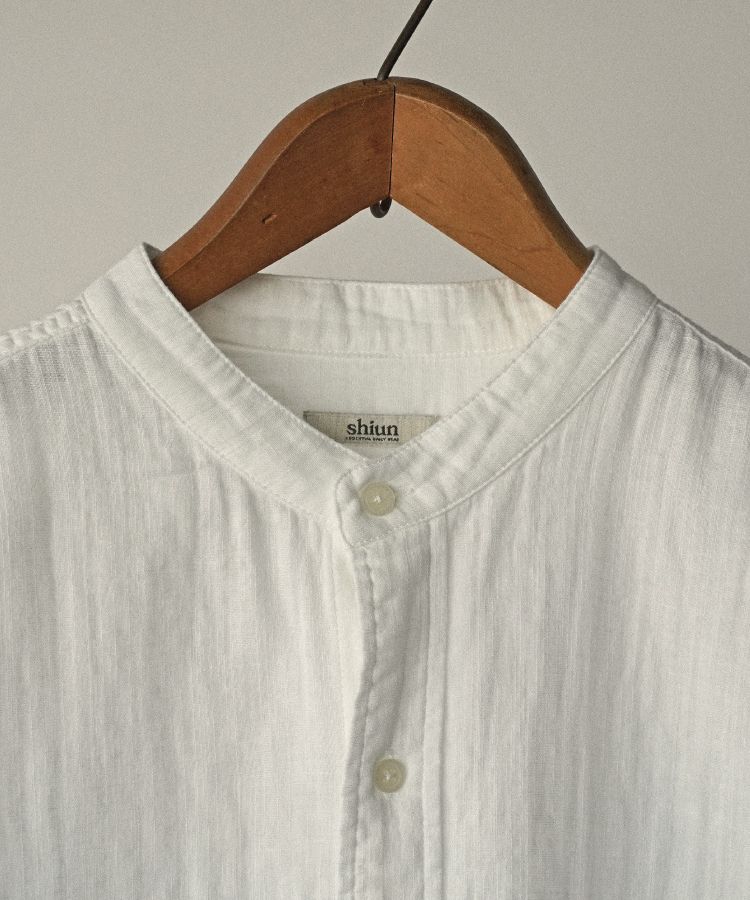 トップス shiun SLUB COTTON GAUZE SHIRT shiun(シウン) ONLINE STORE / SLUB COTTON GAUZE SHIRT