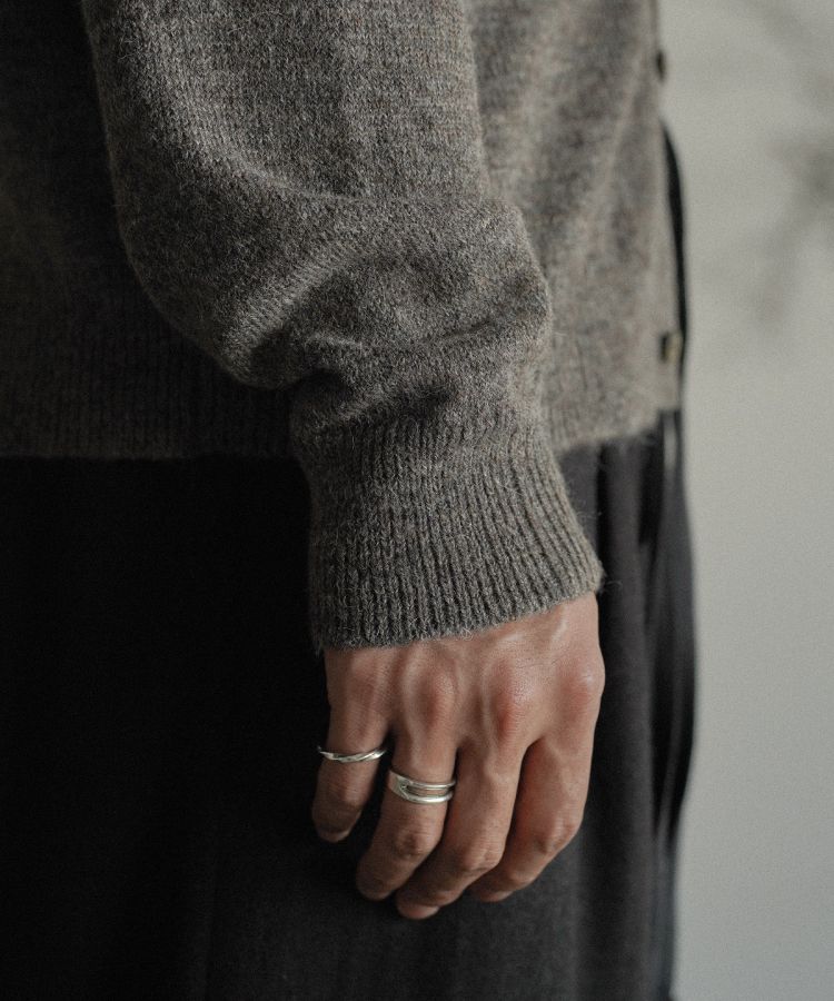 WOOL ALPACA KNIT SHIRT