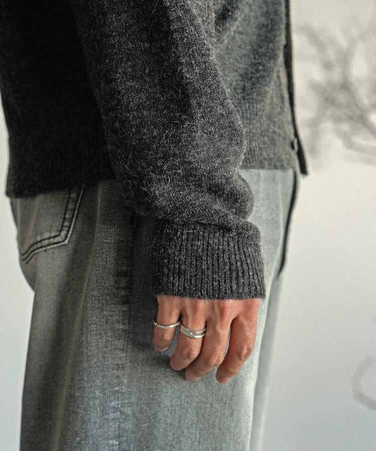 WOOL ALPACA KNIT SHIRT