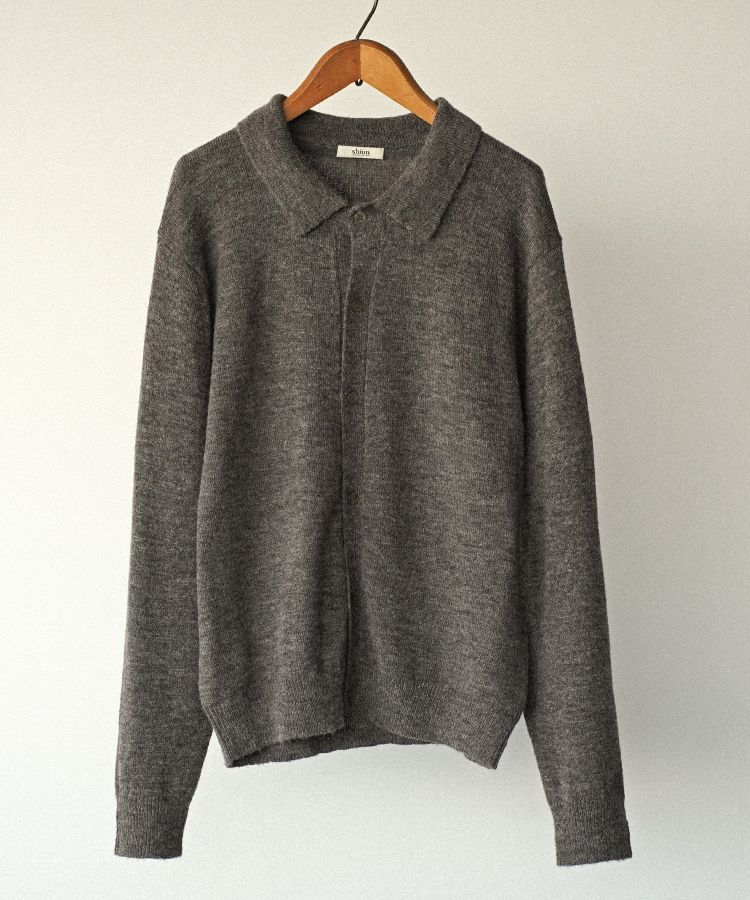 WOOL ALPACA KNIT SHIRT