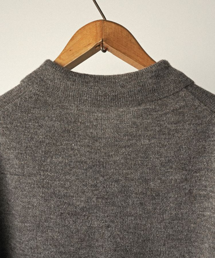 shiun WOOL A-1 KNIT Sサイズ 24AW shiun(シウン) ONLINE STORE / WOOL ALPACA KNIT SHIRT