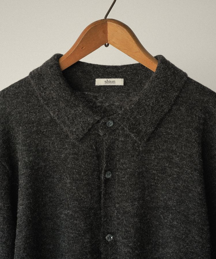 shiun(シウン) ONLINE STORE / WOOL ALPACA KNIT SHIRT