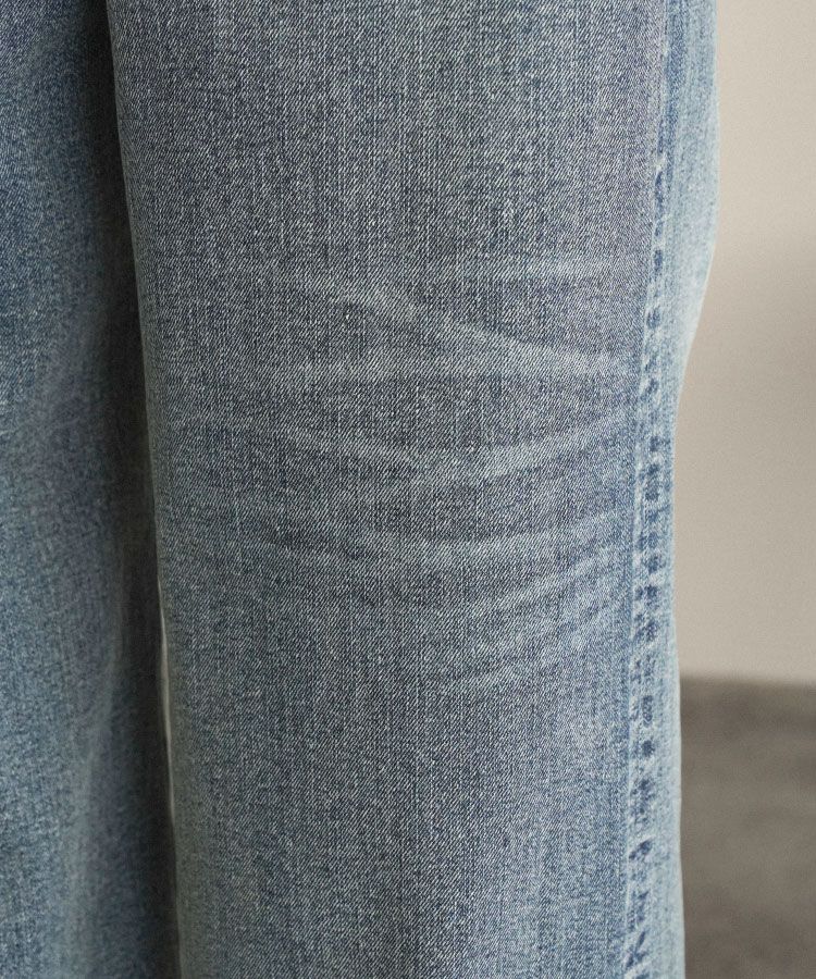 FLARE SLUB DENIM PANTS