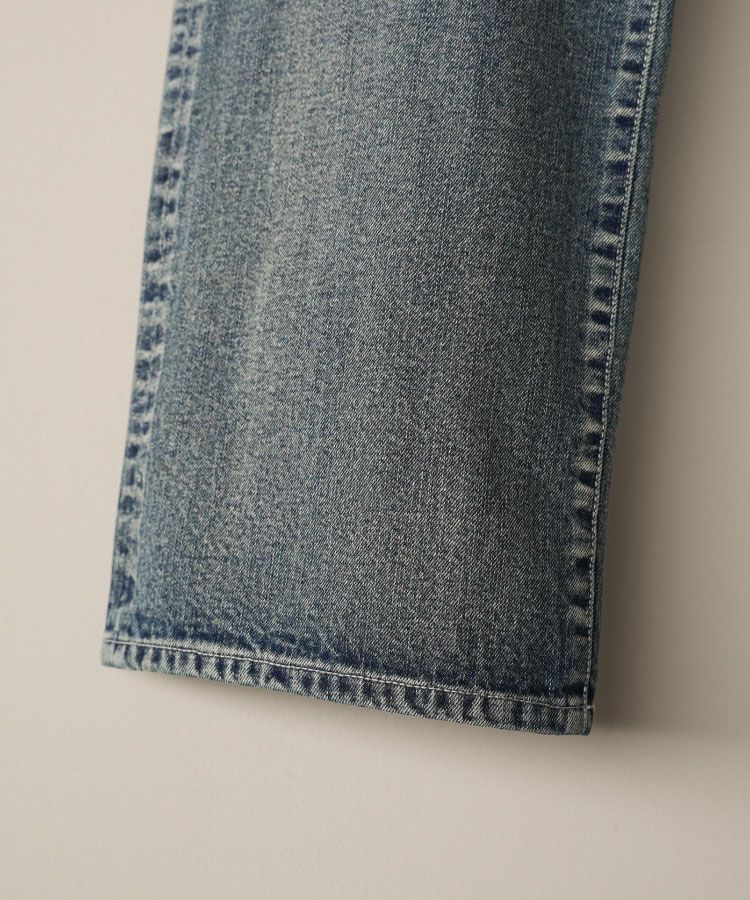 FLARE SLUB DENIM PANTS