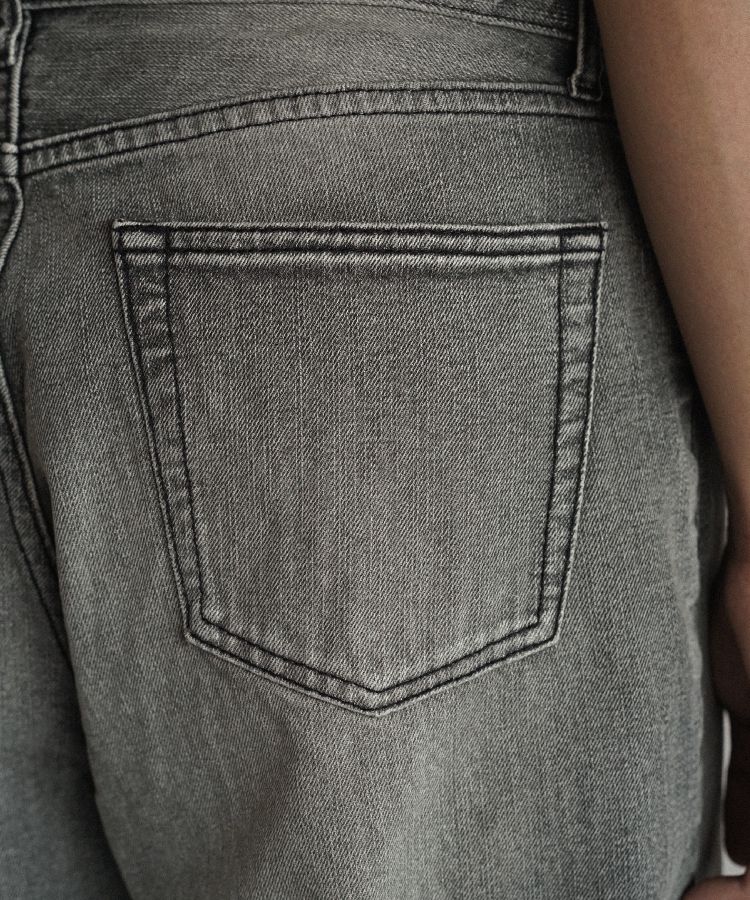FLARE SLUB DENIM PANTS