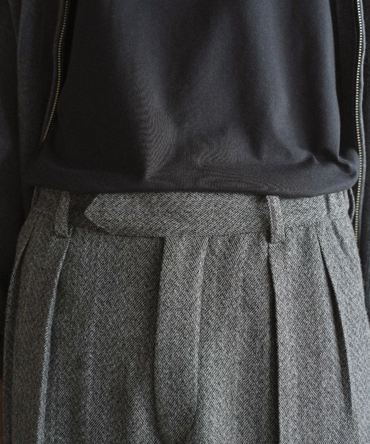 TWEED STRAIGHT TROUSERS