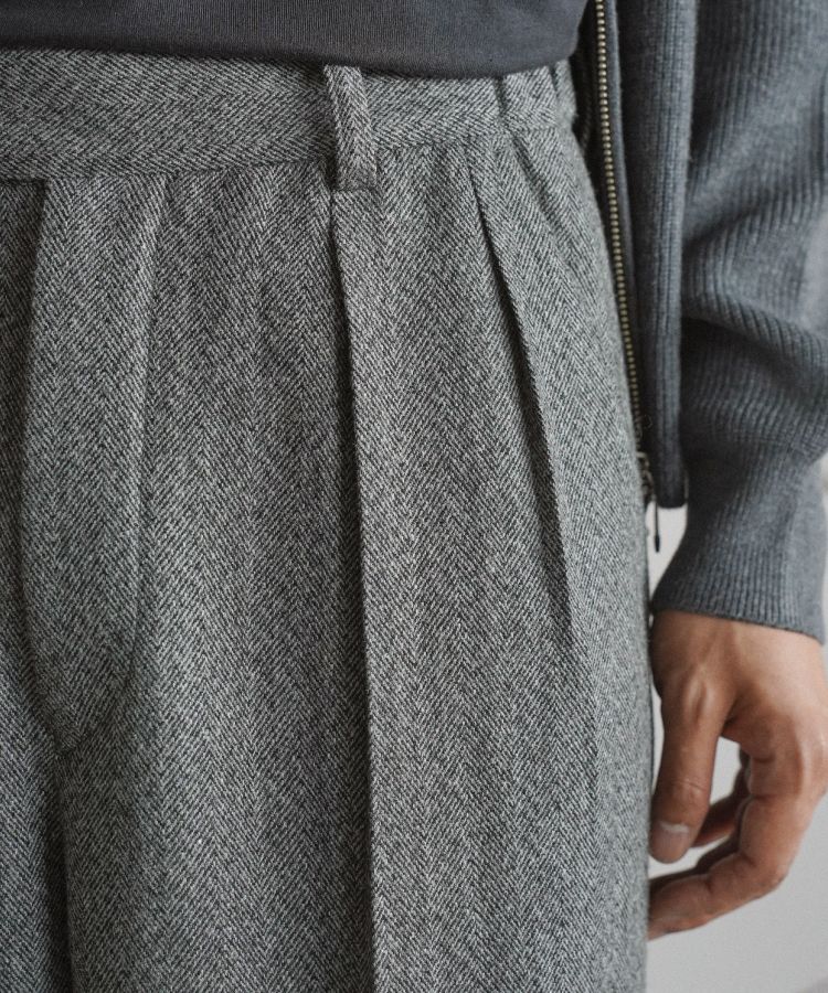 shiun WOOL TWEED TROUSERS Sサイズ shiun(シウン) ONLINE STORE