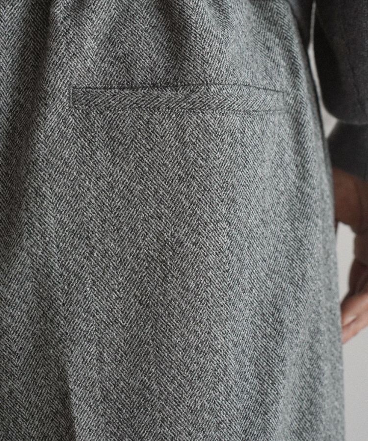 TWEED STRAIGHT TROUSERS